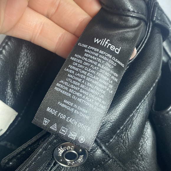 Wilfred The Melina™ Cropped Pant Vegan Leather Cropped Pants Black Size 4 - Picture 10 of 16
